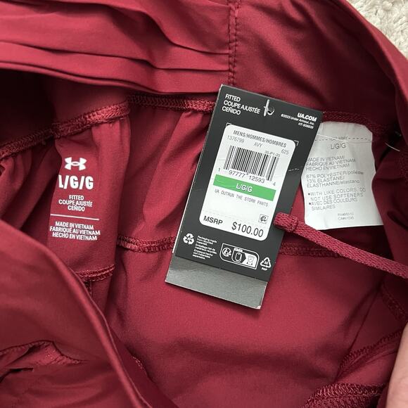 Under Armour Men's UA Outrun The Storm Pants 1376799 Large NWT - Picture 2 of 4